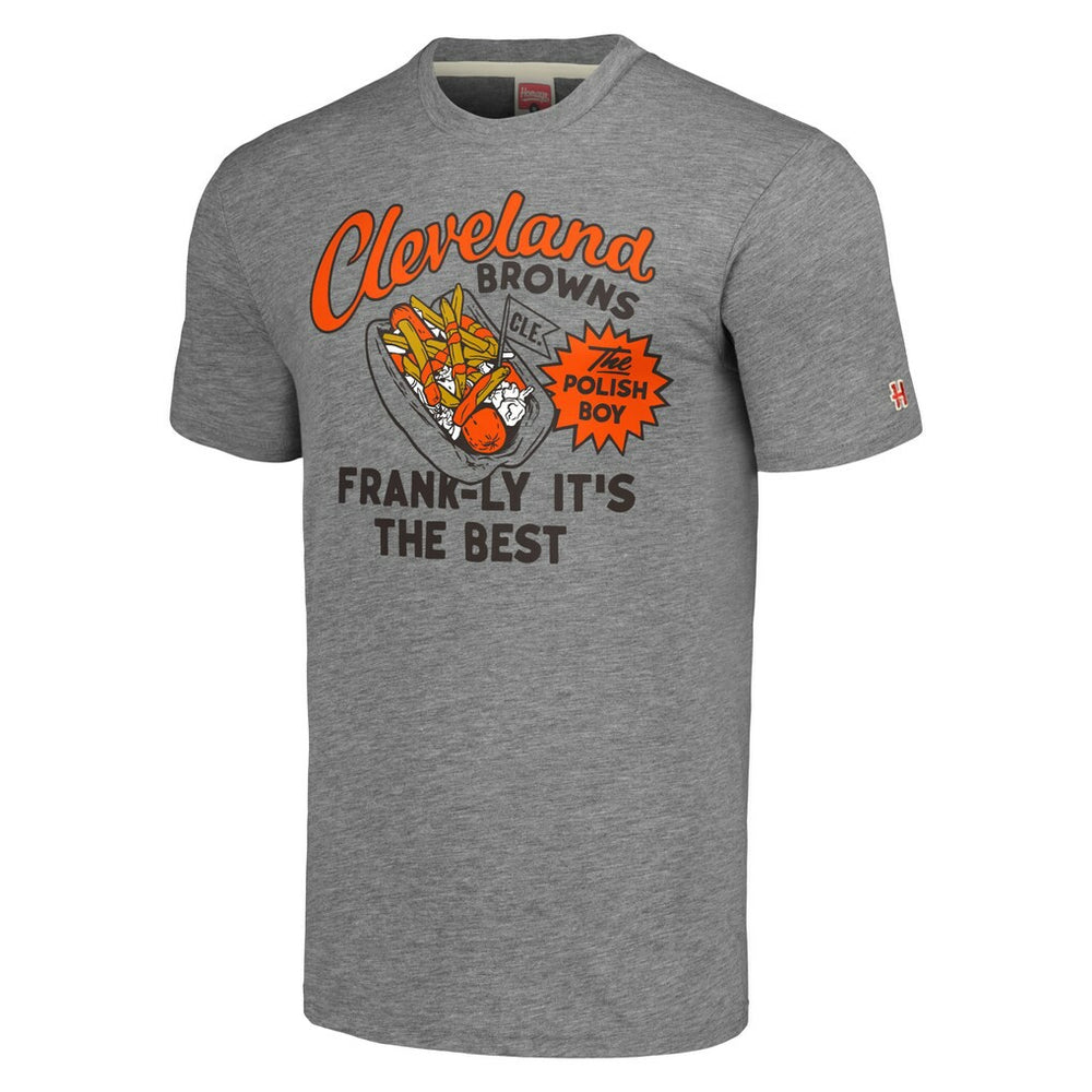 Cleveland Browns Homage Unisex NFL x Guy Fieri’s Flavortown Tri-Blend T-Shirt - Gray for sale