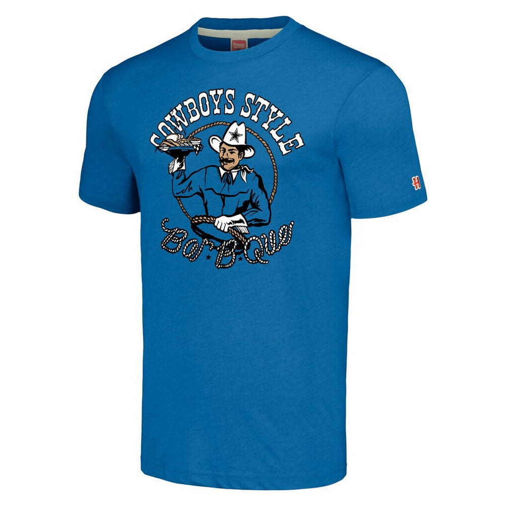Dallas Cowboys Homage Unisex NFL x Guy Fieri’s Flavortown Tri-Blend T-Shirt - Royal discount