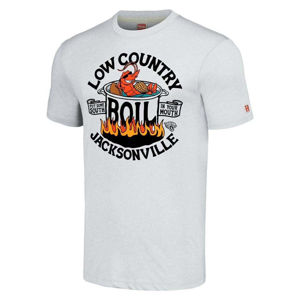 Jacksonville Jaguars Homage Unisex NFL x Guy Fieri’s Flavortown Tri-Blend T-Shirt - Ash discount