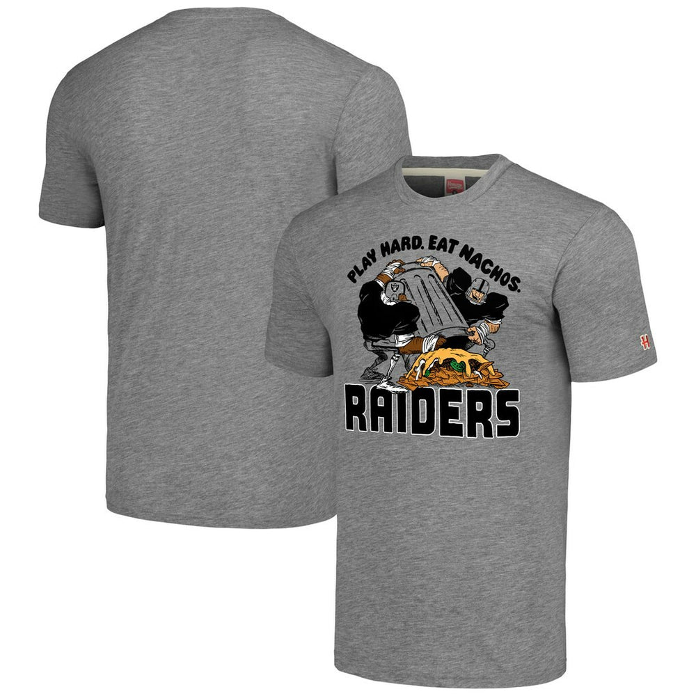 Las Vegas Raiders Homage Unisex NFL x Guy Fieri’s Flavortown Tri-Blend T-Shirt - Gray online