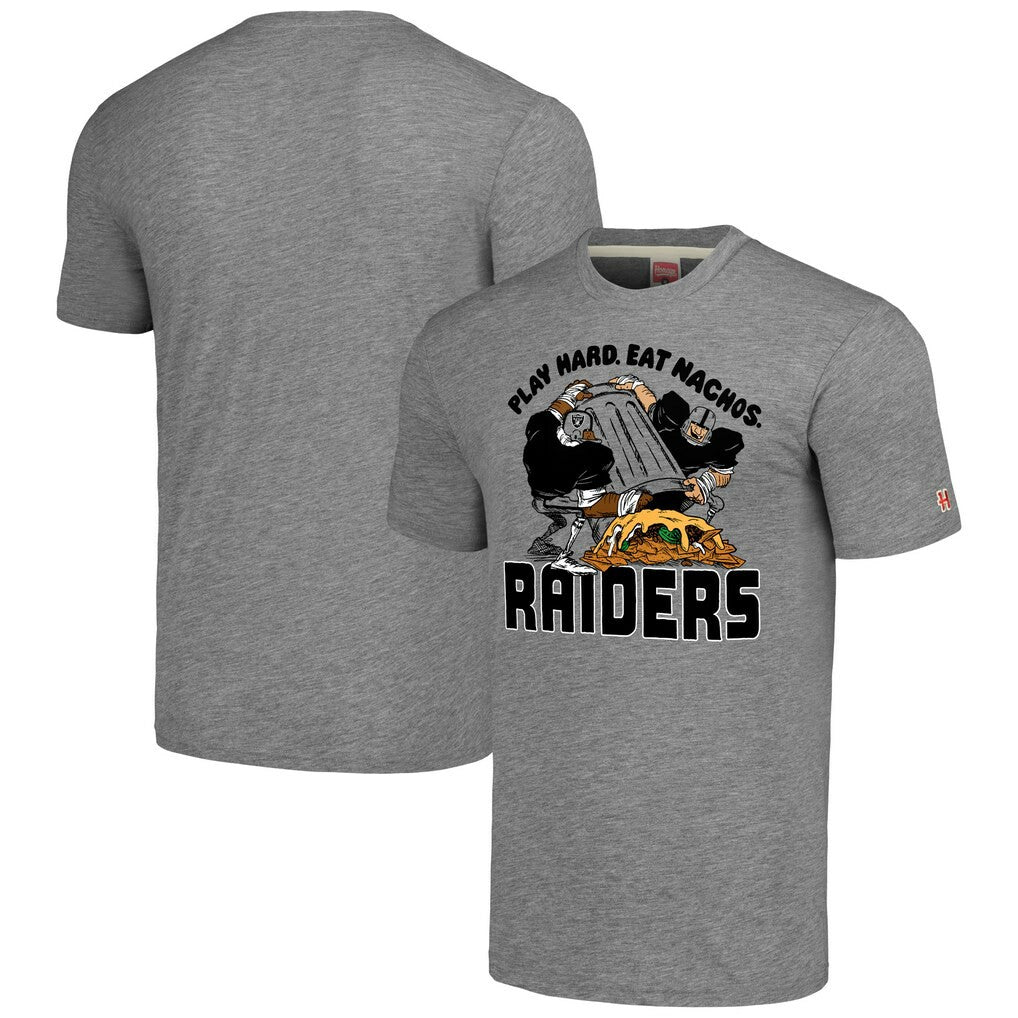 Las Vegas Raiders Homage Unisex NFL x Guy Fieri’s Flavortown Tri-Blend T-Shirt - Gray online