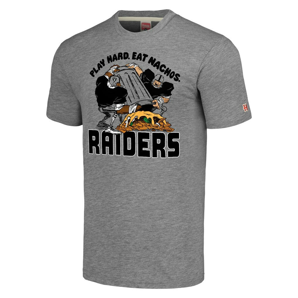 Las Vegas Raiders Homage Unisex NFL x Guy Fieri’s Flavortown Tri-Blend T-Shirt - Gray online
