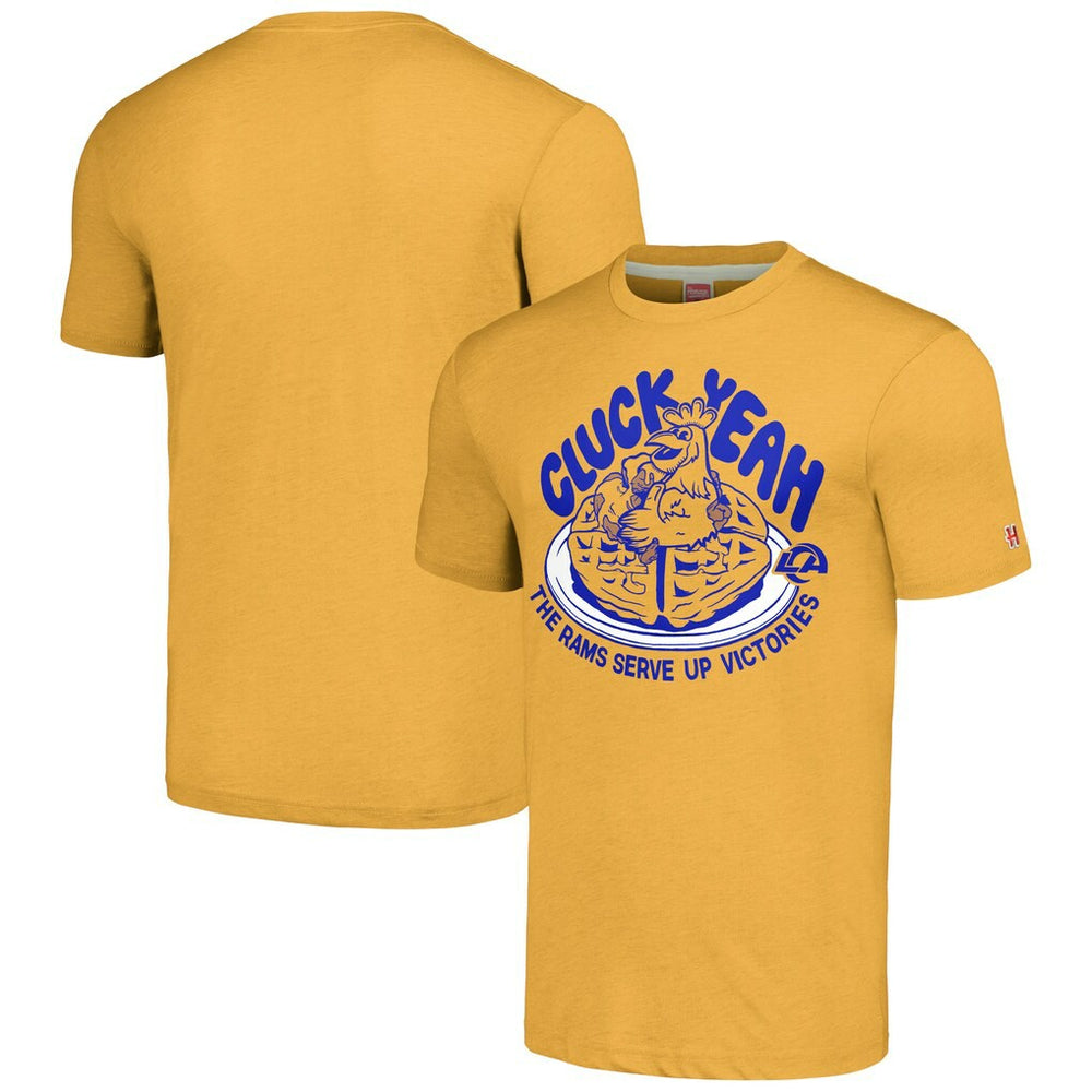 Los Angeles Rams Homage Unisex NFL x Guy Fieri’s Flavortown Tri-Blend T-Shirt - Gold online