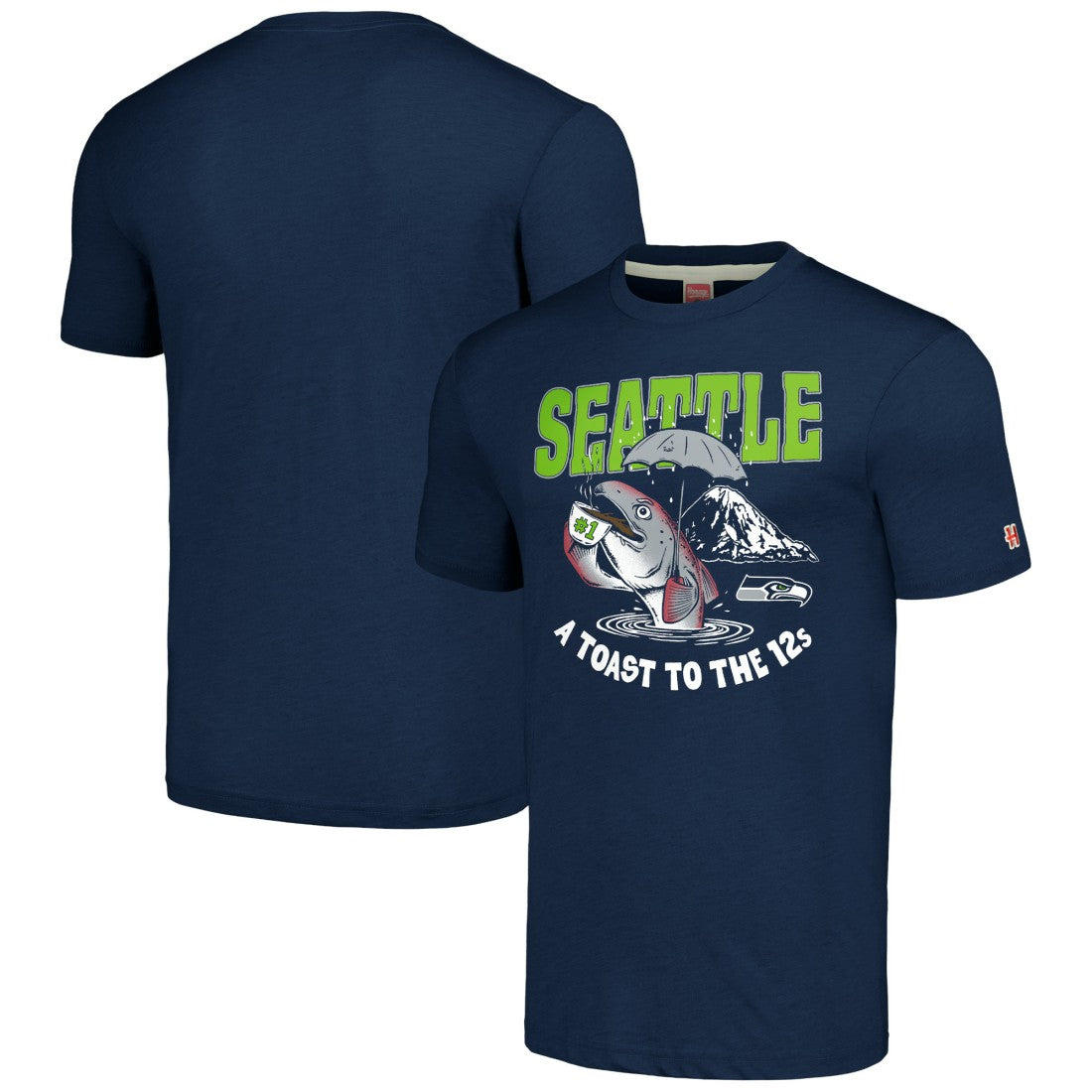 Seattle Seahawks Homage Unisex NFL x Guy Fieri’s Flavortown Tri-Blend T-Shirt - Navy sale
