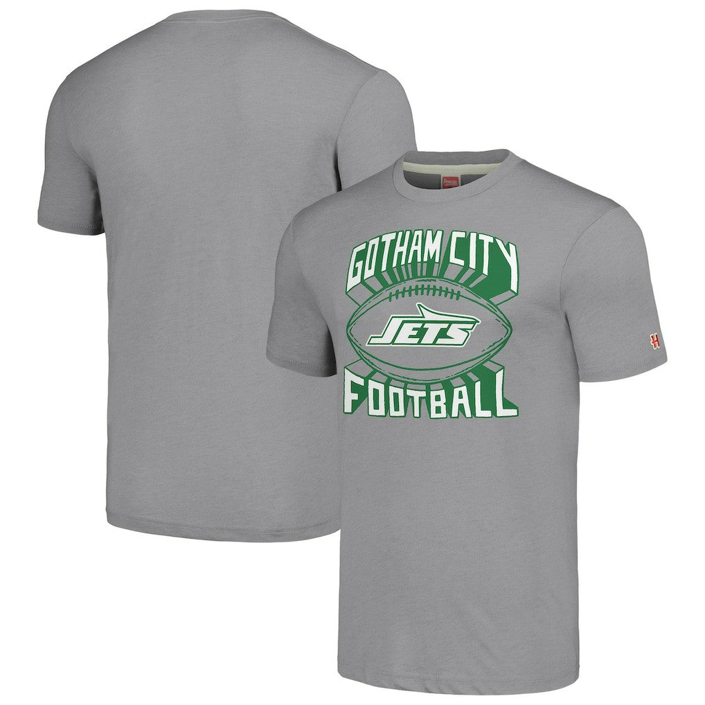 New York Jets Homage Hyper Local Tri-Blend T-Shirt - Gray online
