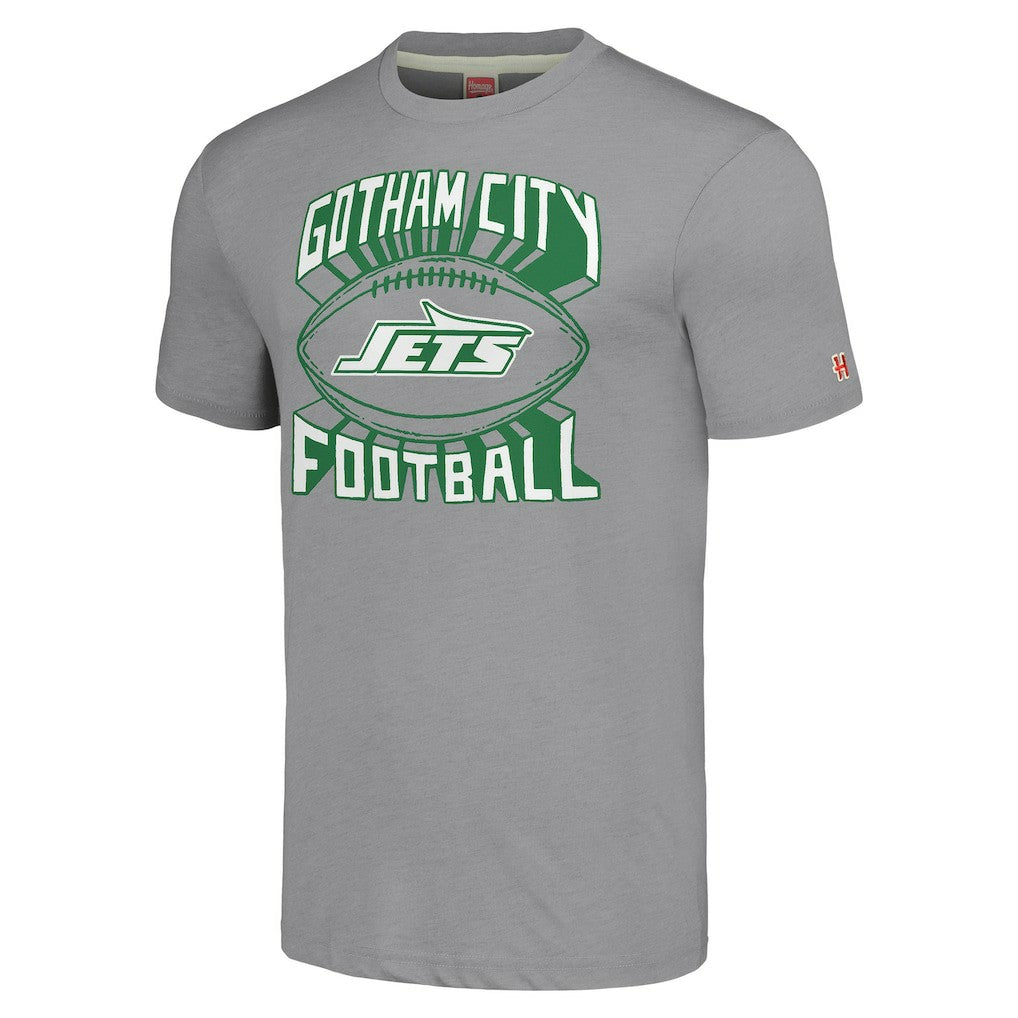 New York Jets Homage Hyper Local Tri-Blend T-Shirt - Gray online