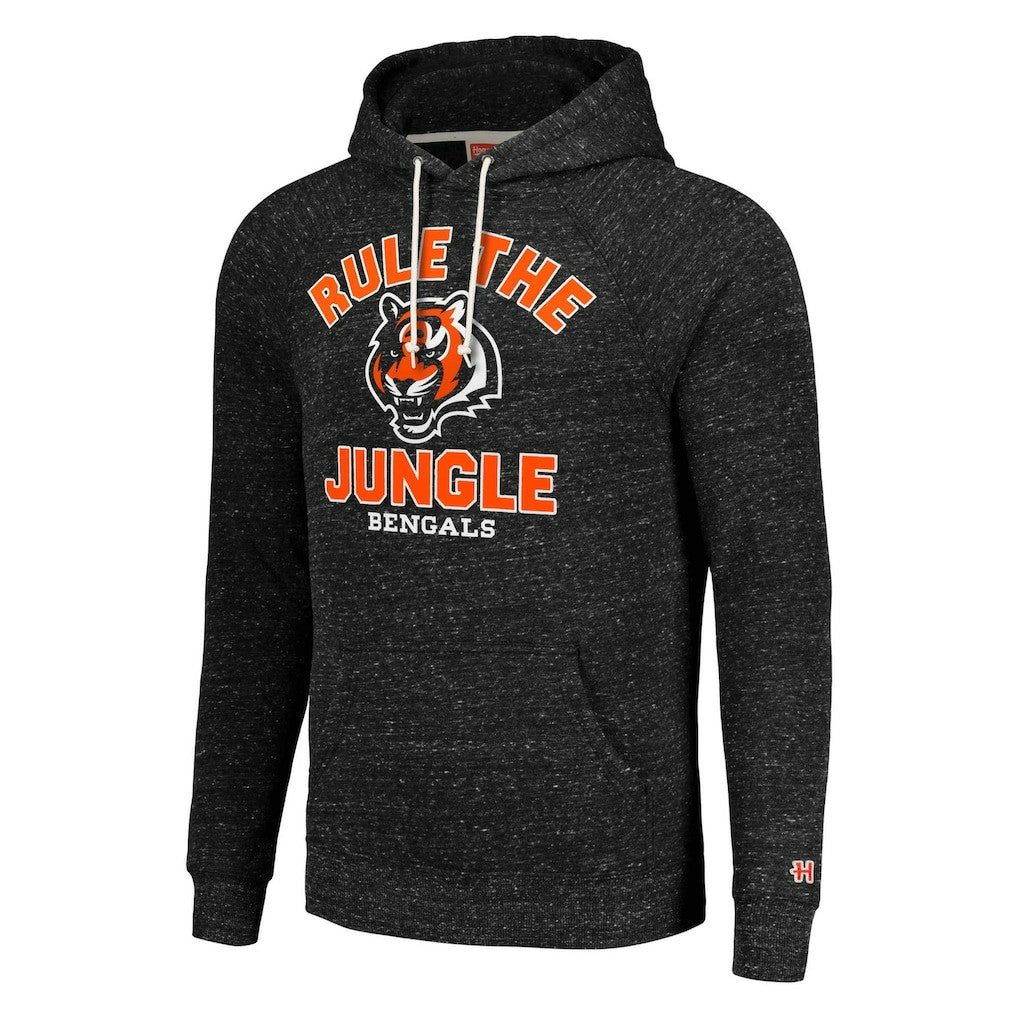 Cincinnati Bengals Homage Unisex Hyperlocal Raglan Pullover Hoodie - Charcoal discount