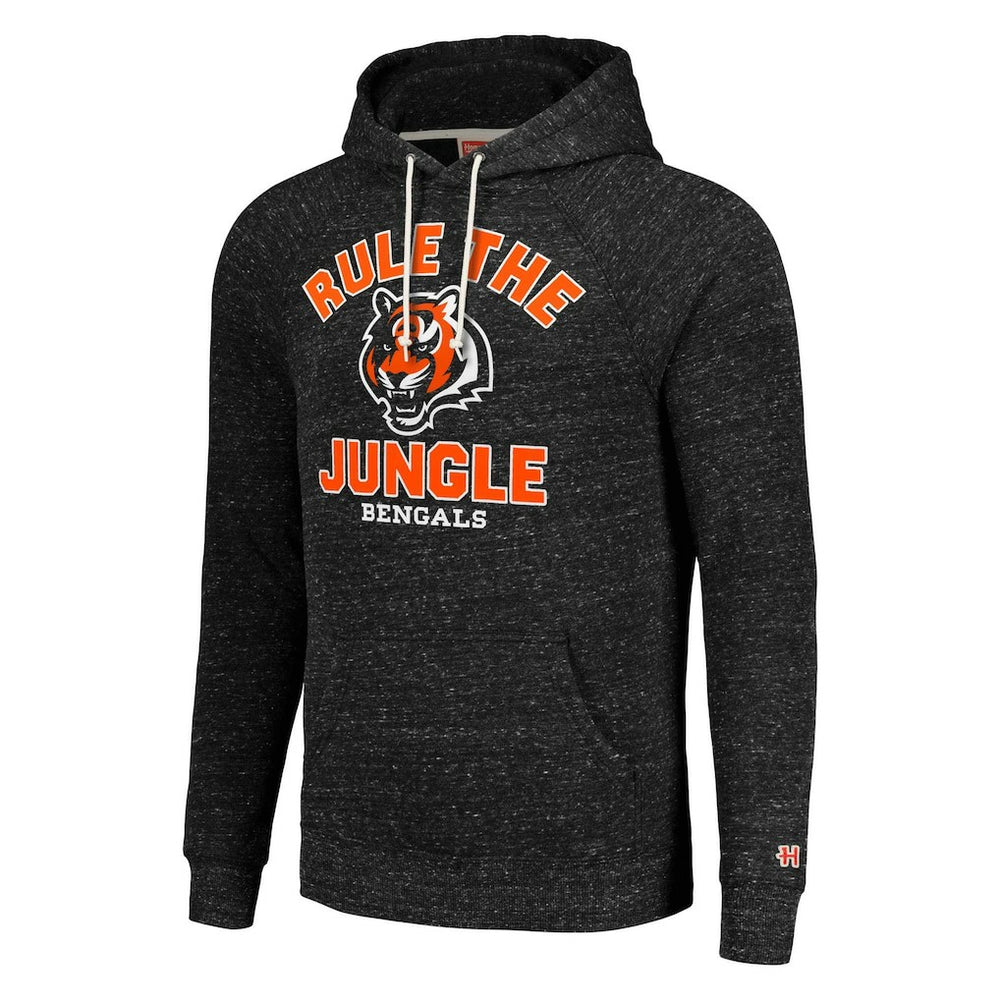 Cincinnati Bengals Homage Unisex Hyperlocal Raglan Pullover Hoodie - Charcoal discount