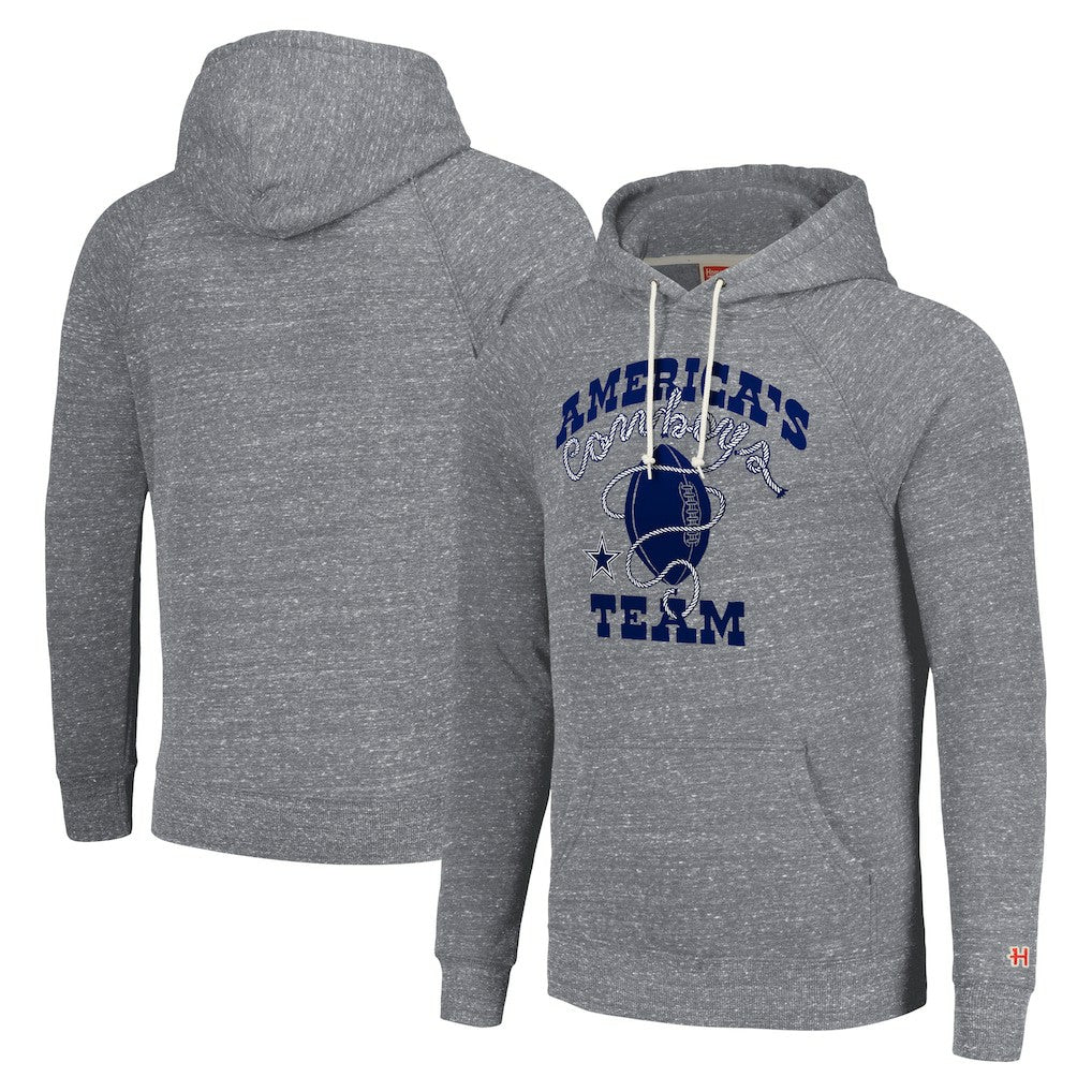 Dallas Cowboys Homage Unisex Hyperlocal Raglan Pullover Hoodie - Gray on sale