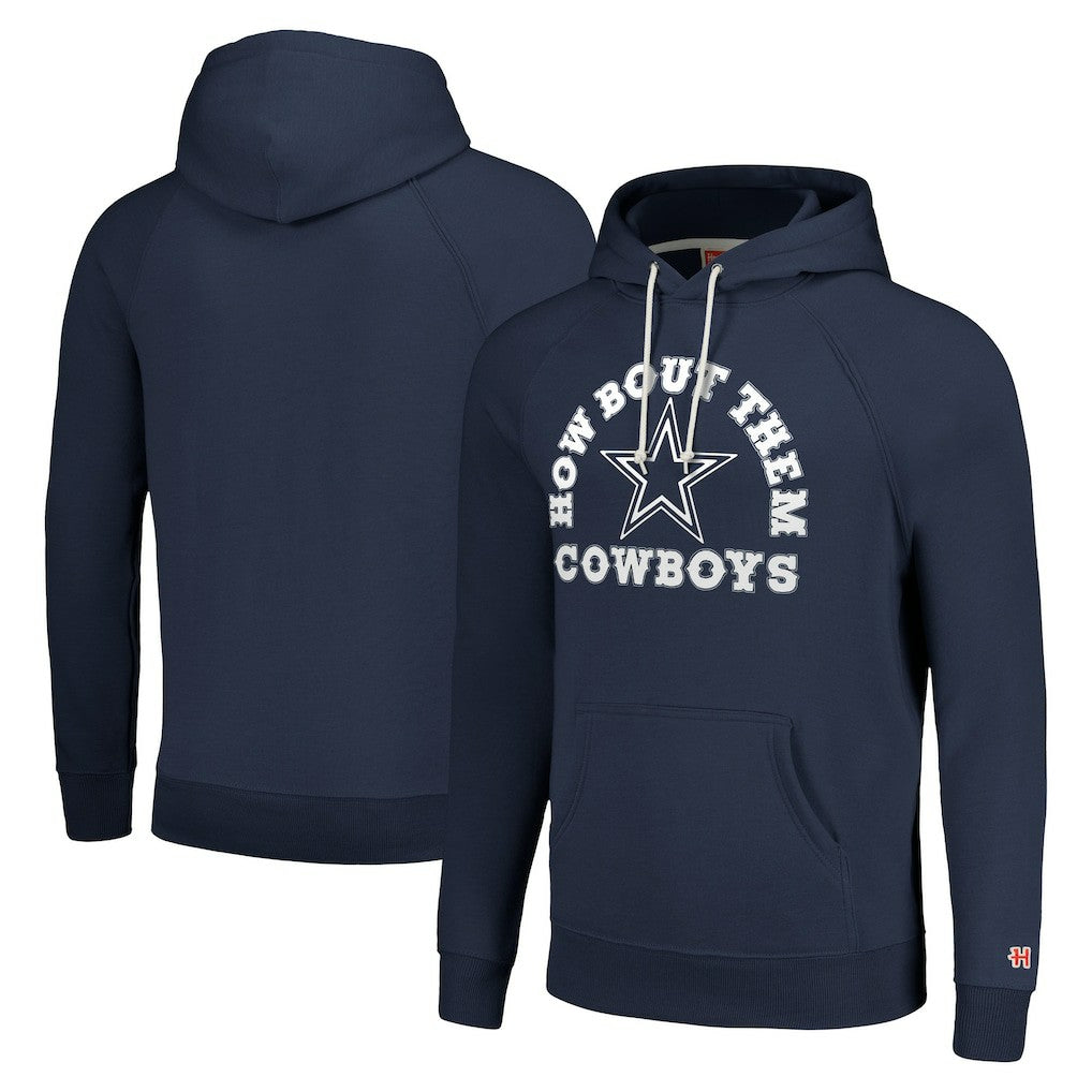 Dallas Cowboys Homage Unisex Hyperlocal Raglan Pullover Hoodie - Navy sale