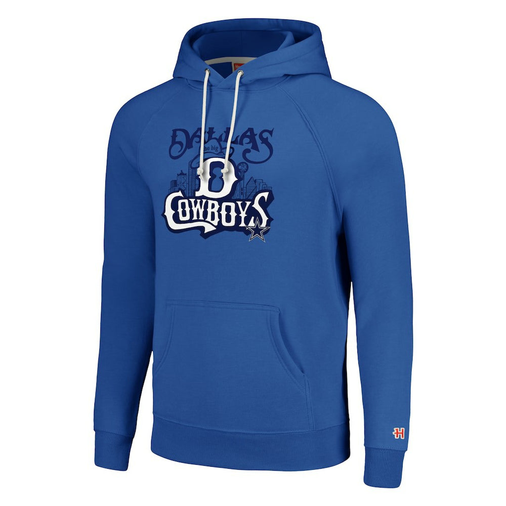 Dallas Cowboys Homage Unisex Hyperlocal Raglan Pullover Hoodie - Royal cheap