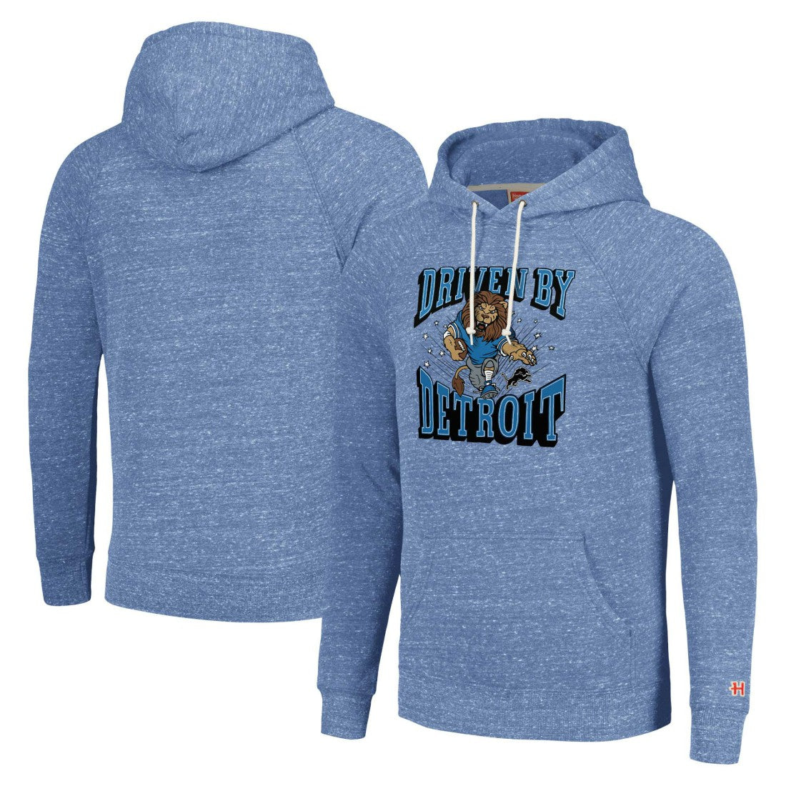 Detroit Lions Homage Unisex Hyperlocal Raglan Pullover Hoodie - Blue outlet