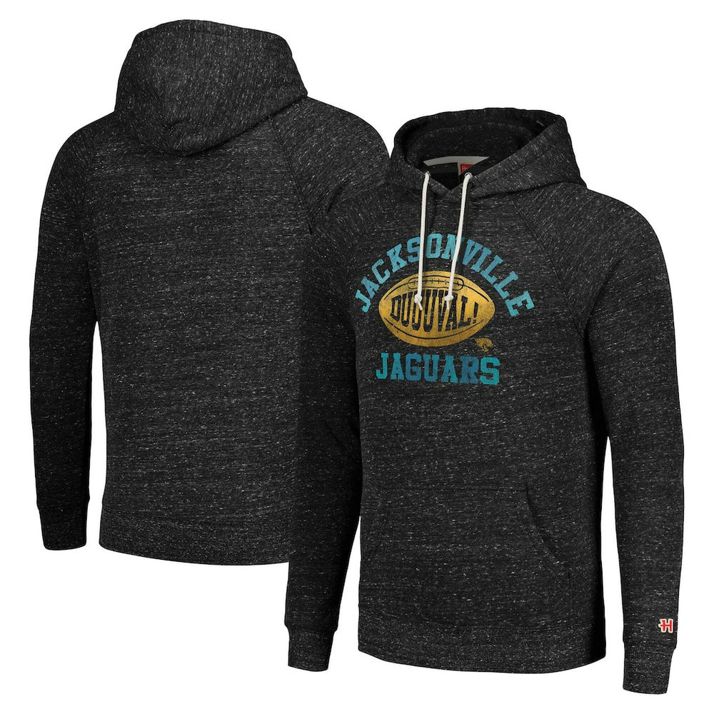 Jacksonville Jaguars Homage Unisex Hyperlocal Raglan Pullover Hoodie - Heather Charcoal outlet