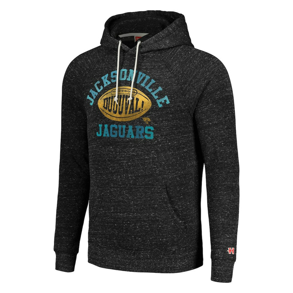Jacksonville Jaguars Homage Unisex Hyperlocal Raglan Pullover Hoodie - Heather Charcoal outlet