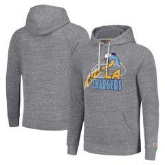 Los Angeles Chargers Homage Unisex Hyperlocal Raglan Pullover Hoodie - Gray online