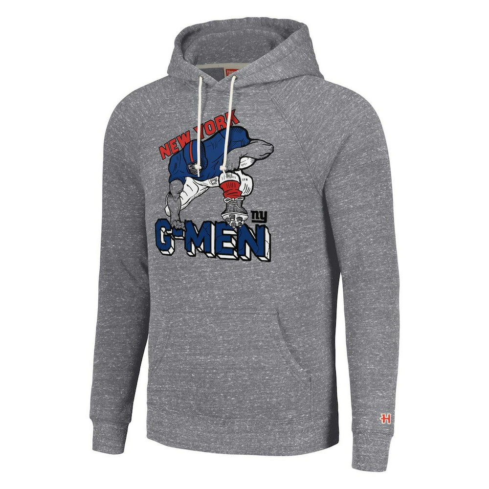 New York Giants Homage Unisex Hyperlocal Raglan Pullover Hoodie - Gray on sale