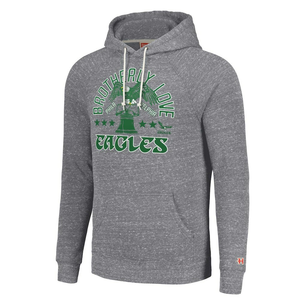 Philadelphia Eagles Homage Unisex Hyperlocal Raglan Pullover Hoodie - Gray discount