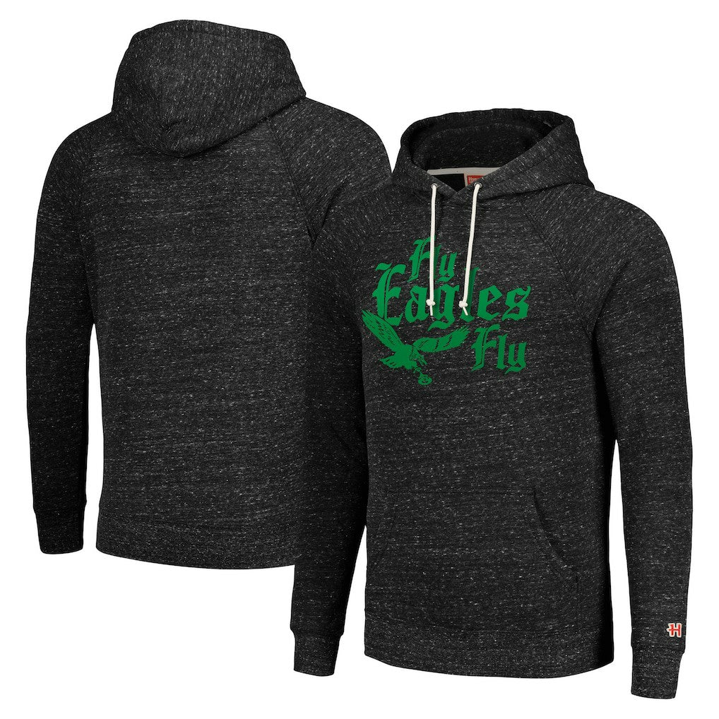 Philadelphia Eagles Homage Unisex Hyperlocal Raglan Pullover Hoodie - Charcoal discount