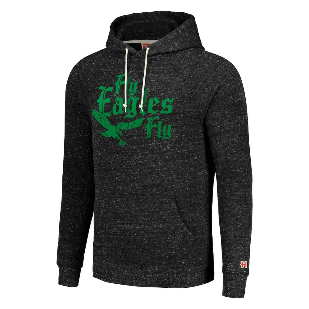 Philadelphia Eagles Homage Unisex Hyperlocal Raglan Pullover Hoodie - Charcoal discount