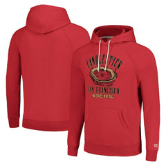 San Francisco 49ers Homage Unisex Hyperlocal Raglan Pullover Hoodie - Scarlet sale