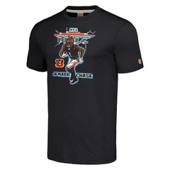 Ja'Marr Chase Cincinnati Bengals Homage Unisex NFL Blitz Player Tri-Blend T-Shirt - Heathered Charcoal online