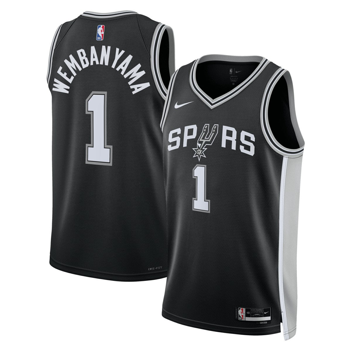 Victor Wembanyama San Antonio Spurs Unisex 2023 NBA Draft First Round Pick Swingman Jersey - Icon Edition - Black online