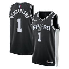 Victor Wembanyama San Antonio Spurs Unisex 2023 NBA Draft First Round Pick Swingman Jersey - Icon Edition - Black online