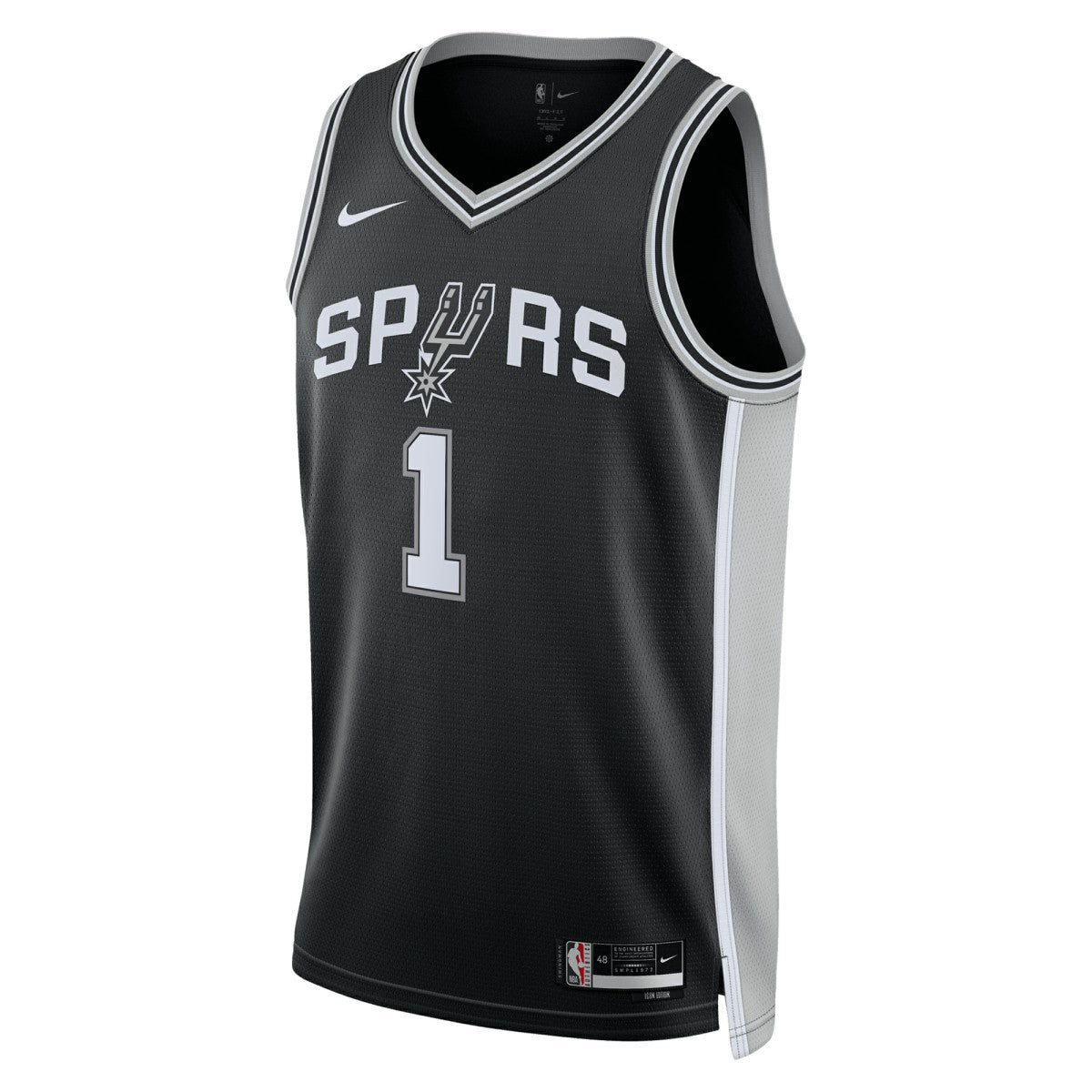 Victor Wembanyama San Antonio Spurs Unisex 2023 NBA Draft First Round Pick Swingman Jersey - Icon Edition - Black online