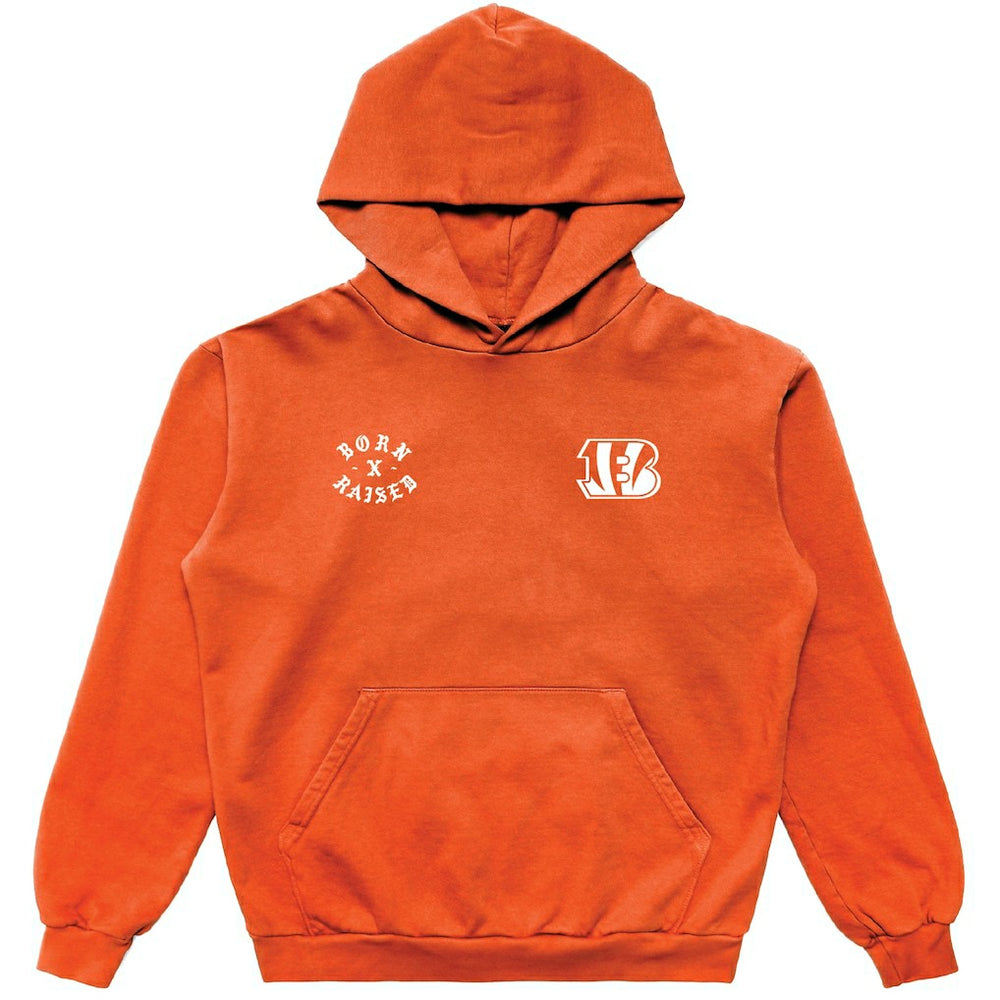 Cincinnati Bengals Born x Raised Unisex Pullover Hoodie - Orange discount
