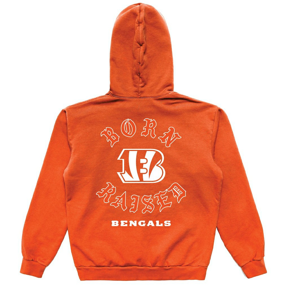 Cincinnati Bengals Born x Raised Unisex Pullover Hoodie - Orange discount