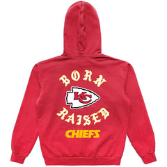 Kansas City Chiefs Born x Raised Unisex Pullover Hoodie - Red sale