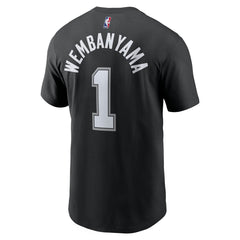 Victor Wembanyama San Antonio Spurs Icon 2022/23 Name & Number T-Shirt - Black shop