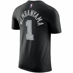 Victor Wembanyama San Antonio Spurs Jordan Brand 2022/23 Statement Edition Name & Number T-Shirt - Black discount