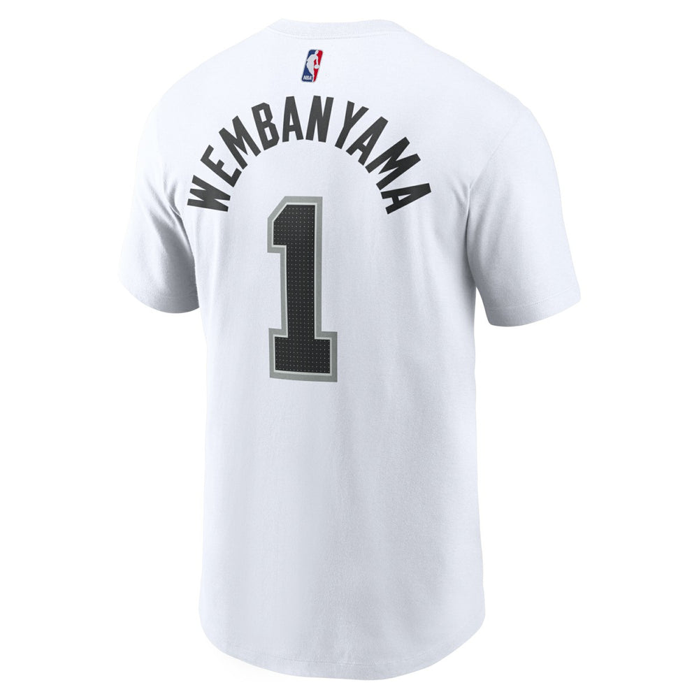 Victor Wembanyama San Antonio Spurs Icon 2022/23 Name & Number T-Shirt - White sale