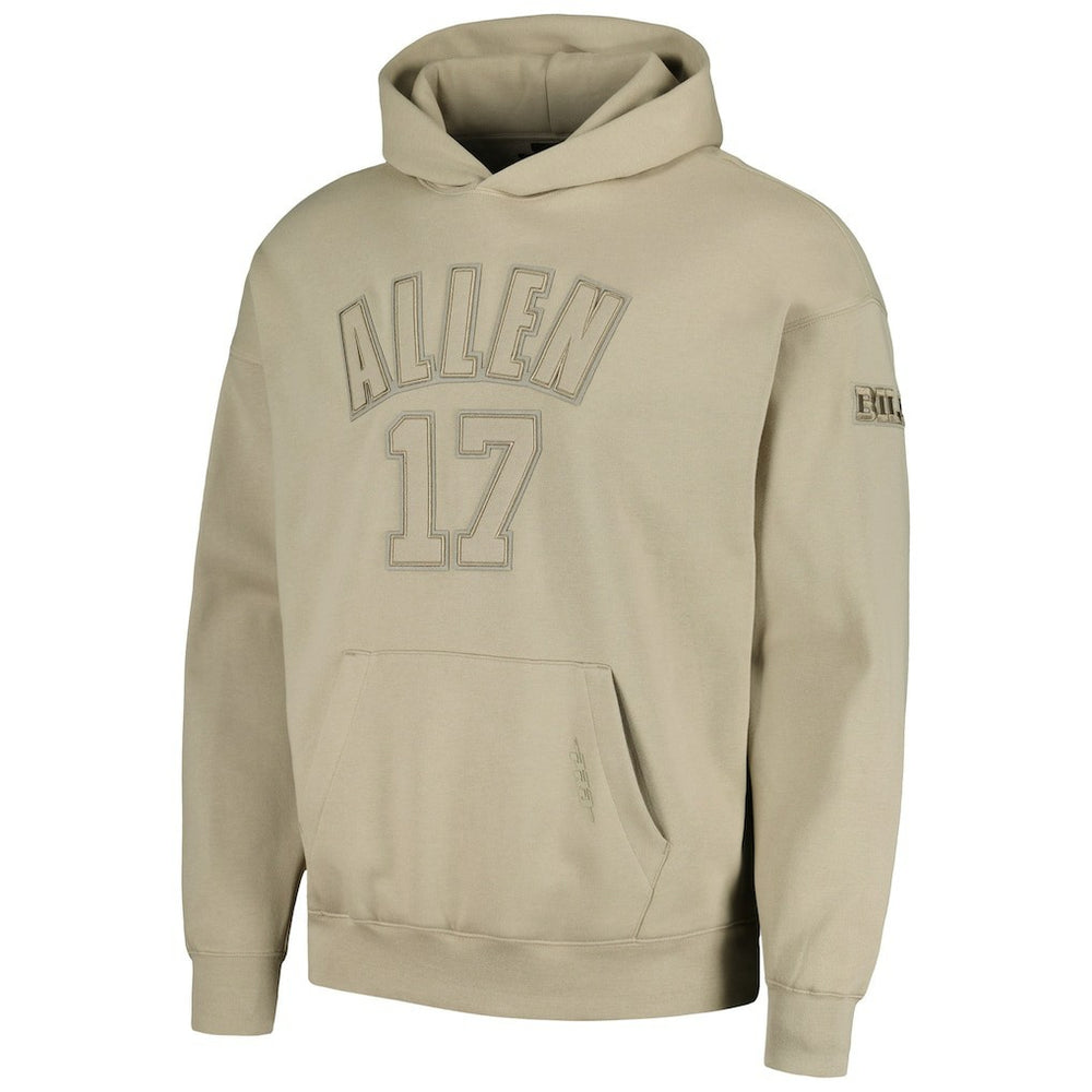 Josh Allen Buffalo Bills Pro Standard Player Name & Number Pullover Hoodie - Tan online