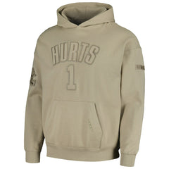Jalen Hurts Philadelphia Eagles Pro Standard Player Name & Number Pullover Hoodie - Tan outlet