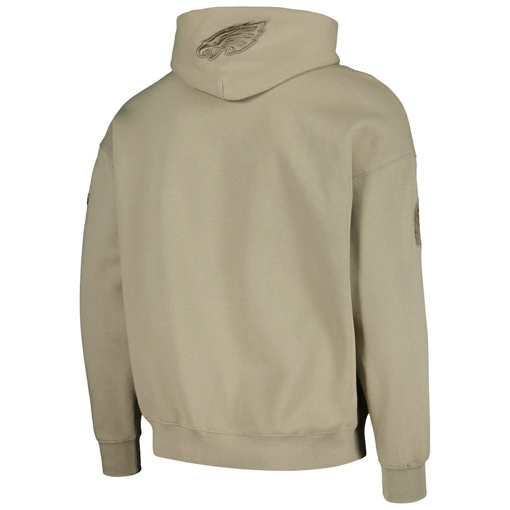 Jalen Hurts Philadelphia Eagles Pro Standard Player Name & Number Pullover Hoodie - Tan outlet
