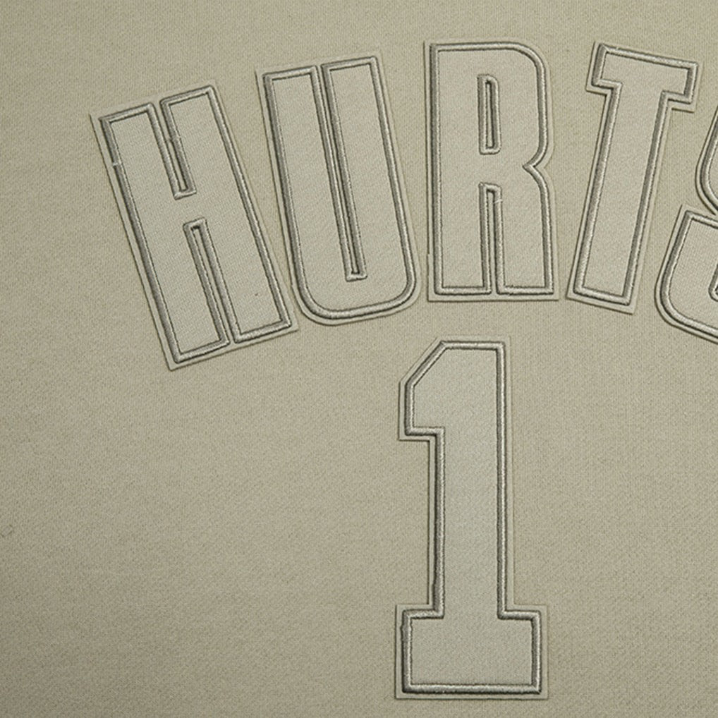 Jalen Hurts Philadelphia Eagles Pro Standard Player Name & Number Pullover Hoodie - Tan outlet