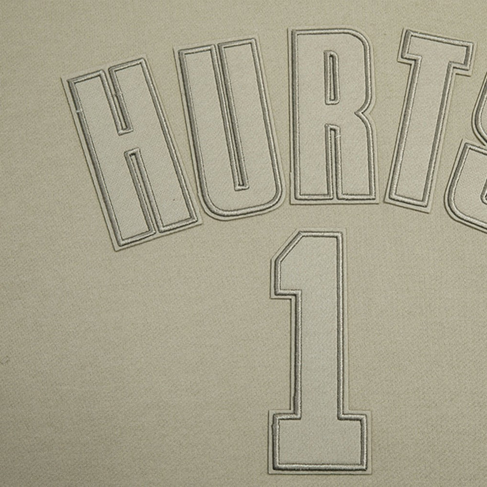 Jalen Hurts Philadelphia Eagles Pro Standard Player Name & Number Pullover Hoodie - Tan outlet