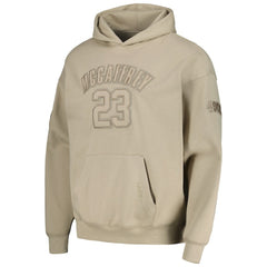 Christian McCaffrey San Francisco 49ers Pro Standard Player Name & Number Pullover Hoodie - Tan cheap