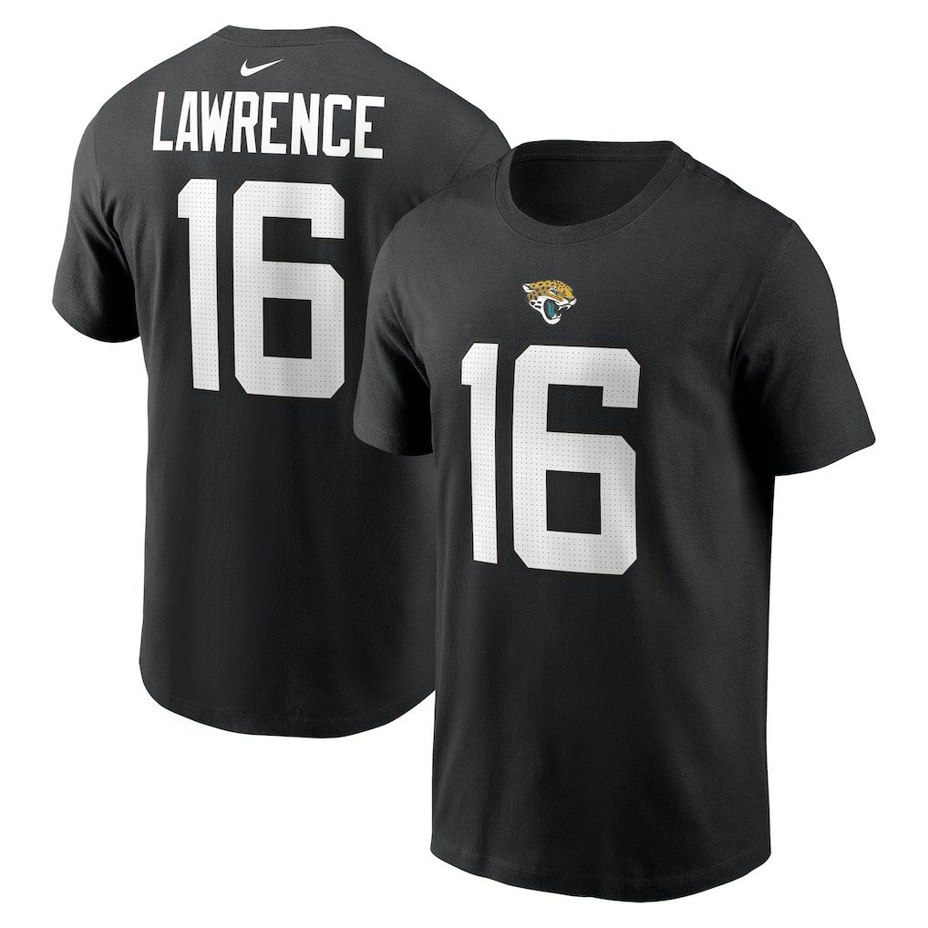 Trevor Lawrence Jacksonville Jaguars Player Name & Number T-Shirt - Black for sale