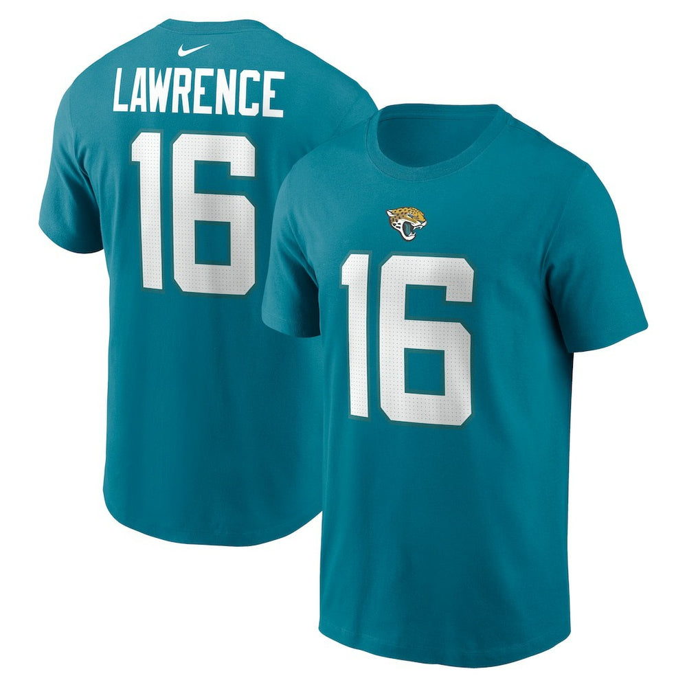 Trevor Lawrence Jacksonville Jaguars Player Name & Number T-Shirt - Teal discount