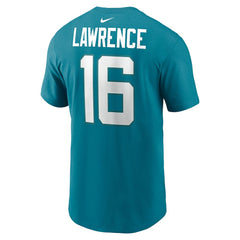 Trevor Lawrence Jacksonville Jaguars Player Name & Number T-Shirt - Teal discount