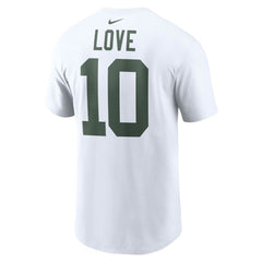 Jordan Love Green Bay Packers Player Name & Number T-Shirt - White on sale