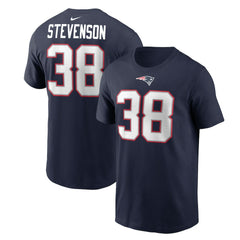 Rhamondre Stevenson New England Patriots Player Name & Number T-Shirt - Navy outlet