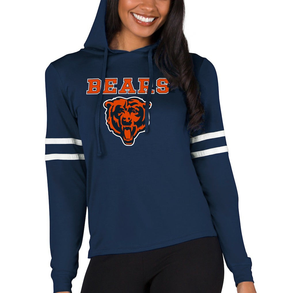 Chicago Bears Concepts Sport Women's Marathon Lightweight Lounge Pullover Hoodie - Navy outlet