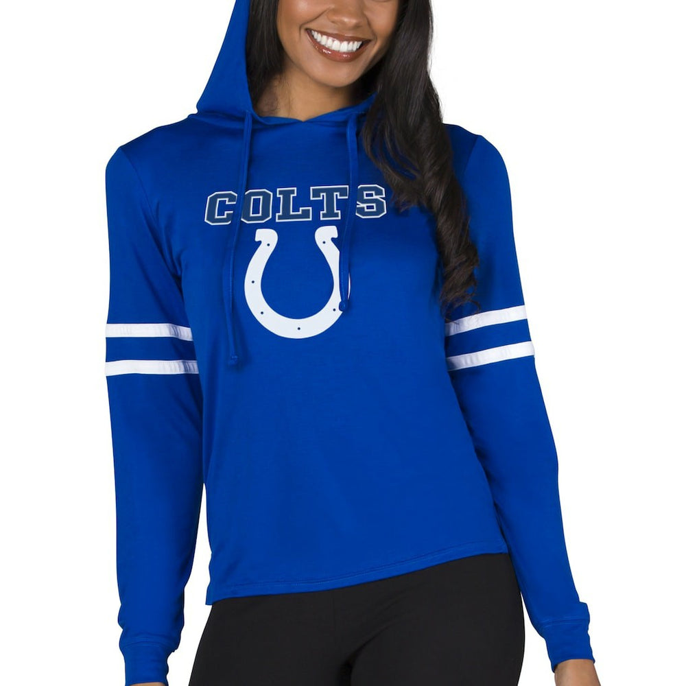 Indianapolis Colts Concepts Sport Women's Marathon Lightweight Lounge Pullover Hoodie - Royal outlet