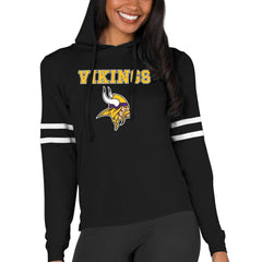 Minnesota Vikings Concepts Sport Women's Marathon Lightweight Lounge Pullover Hoodie - Black cheap