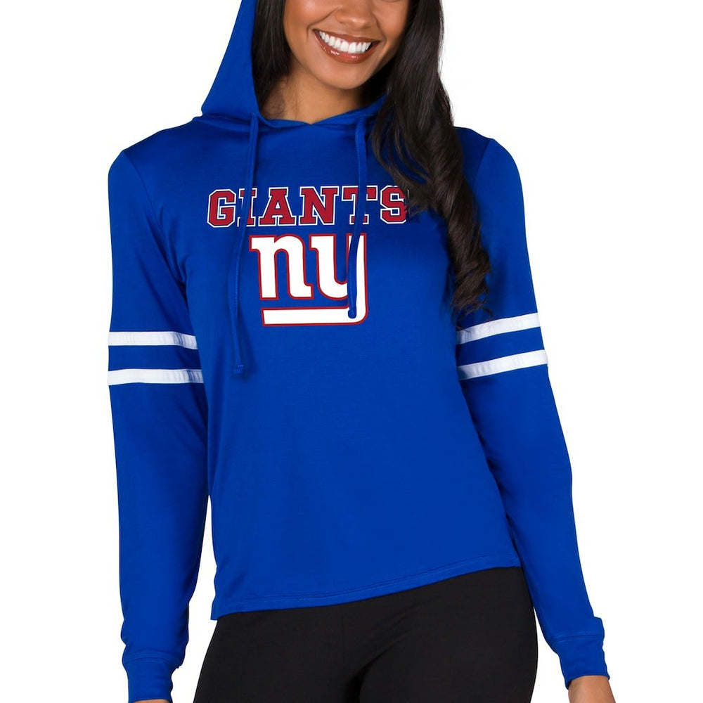 New York Giants Concepts Sport Women's Marathon Lightweight Lounge Pullover Hoodie - Royal cheap