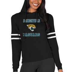 Jacksonville Jaguars Concepts Sport Women's Marathon Lightweight Lounge Pullover Hoodie - Black cheap